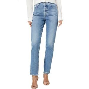 AG Adriano Goldschmied Alexxis Slim Jeans Womens 32 High Rise Straight Crop